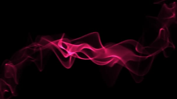 Viva Magenta Strand Smoke Effect Animation Background Graphic Vfx Rendering — Stockvideo