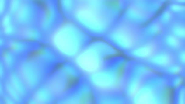 蓝色柔和模糊动画的抽象背景 2D计算机渲染 — 图库视频影像