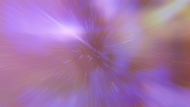 Сине Голубая Хроматическая Звезда Лопнула Фоне Центральной Анимации Рендеринг — стоковое видео