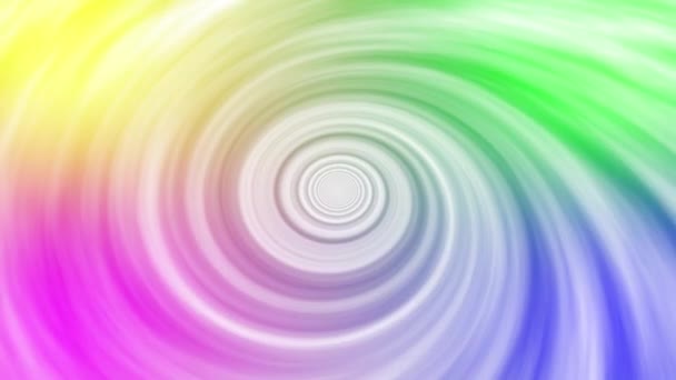 White Cloud Twist Colorful Gradient Animation Effect Computer Rendering — Wideo stockowe