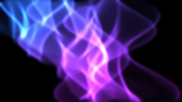 Blue Purple Stroke Aurora Energy Background Animation Motion Graphic Texture — Wideo stockowe
