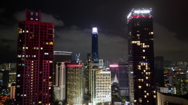 Bukit Bintang Kuala Lumpur Malaysia Dec 2022 Aerial View Move — Stock video