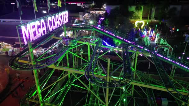 Sungai Nibong Penang Malaysia Dec 2022 Roller Coaster Game Fun — Video
