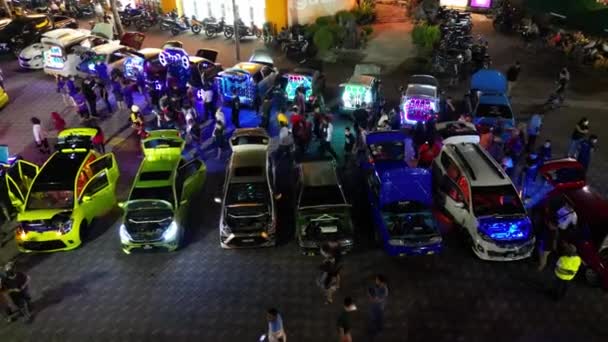 Juru Penang Malaysia Oct 2022 People Enjoy Loud Music Colorful — Vídeo de Stock