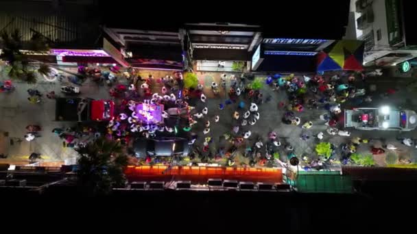 Georgetown Penang Malezya Ocak 2023 Havadan Aşağıya Bakan Inekler Arabası — Stok video