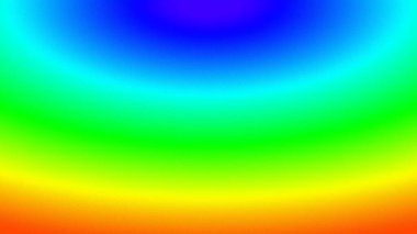 Üst merkezden gelen parlak gökkuşağı radyal rengi. 2B tasarım illüstrasyonu