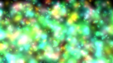 Renkli parlak yumuşak bulanık parçacık arkaplanı. 2B tasarım illüstrasyonu