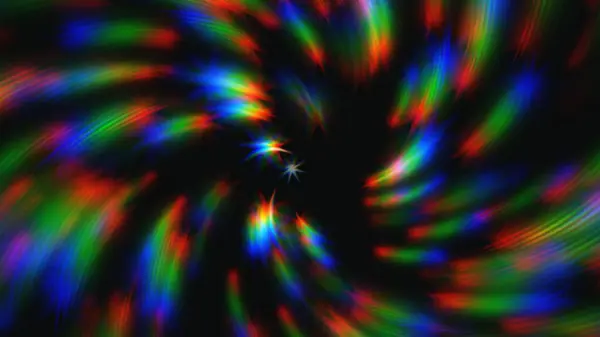 色彩艳丽的螺旋形旋转中心背景 2D布局说明 — 图库照片
