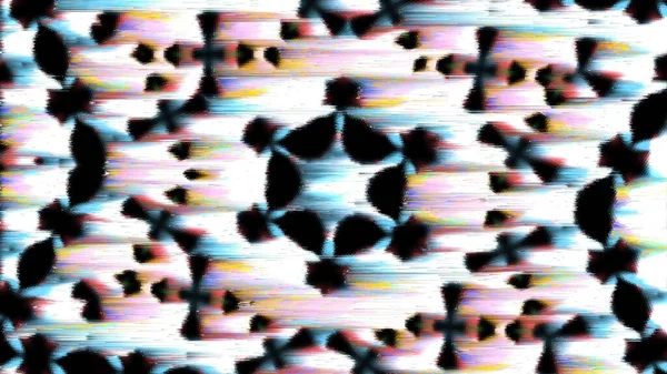 Pixel Sorta Caleidoscopio Glitch Sfondo Illustrazione Layout — Foto Stock