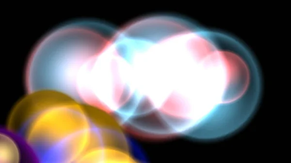 Glow Cirkel Abstrakt Bakgrund Mörker Tvådimensionell Layout — Stockfoto