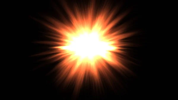 Ogień Rozbłysło Światło Wyciek Środku Ilustracja Układu — Zdjęcie stockowe