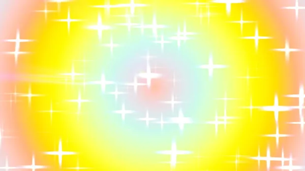 カラフルな円ソフトグラデーショングリッターの背景 2Dレイアウト図 — ストック写真