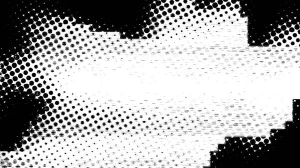 モノクロームハーフトーンパターンイラストの背景 2Dレイアウト図 — ストック写真