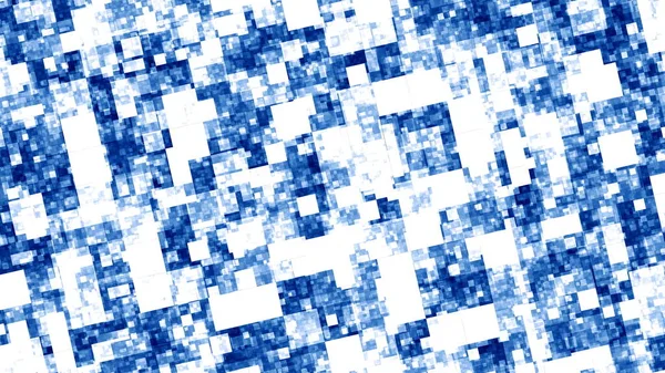Square pattern cross link in blue and white background. 2D layout illustration