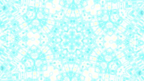 Leuchtend Blaues Symmetrie Kaleidoskop Muster Illustration Des Layouts — Stockfoto
