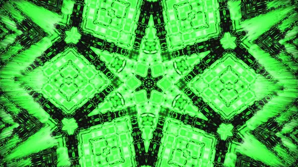Zöld Multi Csillag Alakú Minta Háttér Elrendezés Illusztráció — Stock Fotó