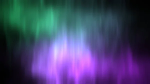 Karanlık Evrende Mor Yeşil Aurora Tasarım Illüstrasyonu — Stok fotoğraf