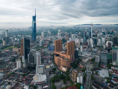 Bukit Bintang, Kuala Lumpur, Malezya - 01 Aralık 2022: Gündüz KL Bukit Bintang şehri