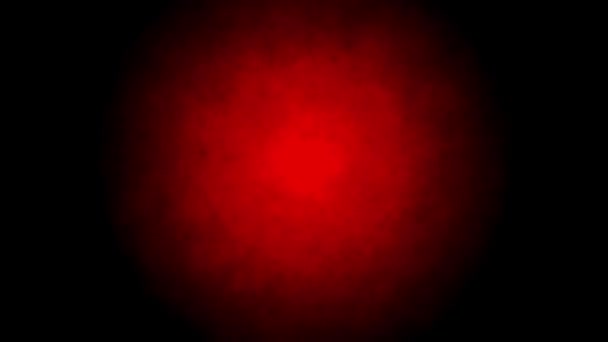 Red Glow Radial Electric Effect Center Computer Rendering Pattern — Stock Video