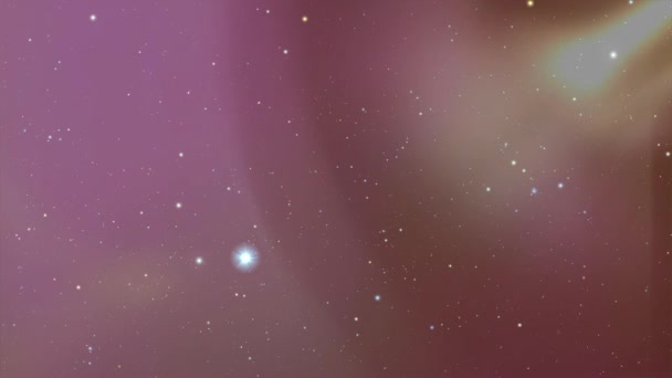 Αστέρι Λάμπει Στο Φόντο Της Διαρροής Φωτός Πρότυπο Απόδοσης Υπολογιστών — Αρχείο Βίντεο
