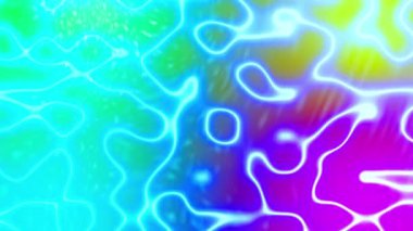 Mavi dalga plazma deseni bulanık arka planda. 2B bilgisayar oluşturma şablonu