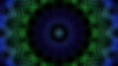Yumuşak bulanıklık kaleydoskop animasyonunu eritiyor. 2B dijital efekt deseni
