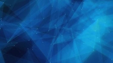 Açık mavi parıltılı dijital efekt pleksus animasyon arka planı. Soyut arkaplan 2B biçimlendiriliyor