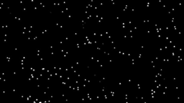 Ruch Prawej Cząstki Gwiazdy Nocnej Animacji Cyfrowy Wzór Efektu — Wideo stockowe