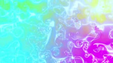 Gradyan animasyon arkaplanındaki dalgalı kıvrımlı çıkıntı. 2B bilgisayar oluşturma şablonu