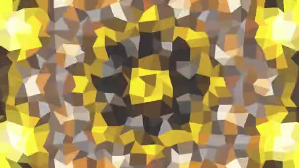 Φόντο Καλειδοσκοπίου Βαθμίδας Πολυγώνου Ψηφιακό Μοτίβο Εφέ — Αρχείο Βίντεο