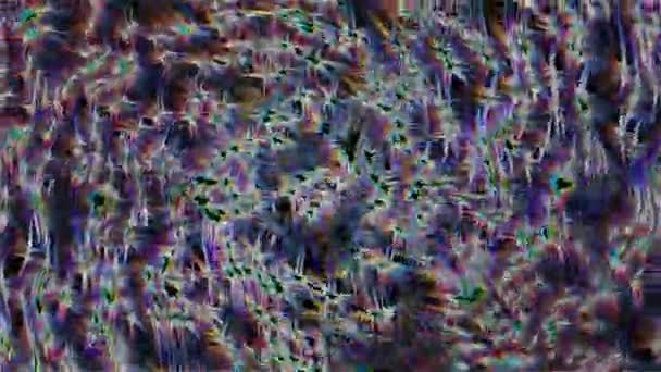 中心にエッジグロースタースピン 2Dデジタル効果パターン — ストック動画