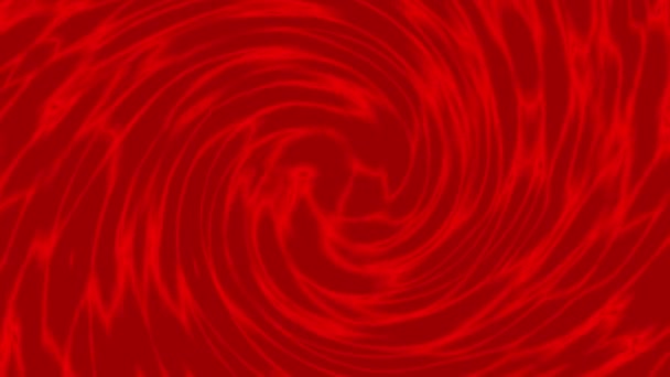 Röd Glöd Plasma Warp Virvel Animation Bakgrund Digitalt Effektmönster — Stockvideo