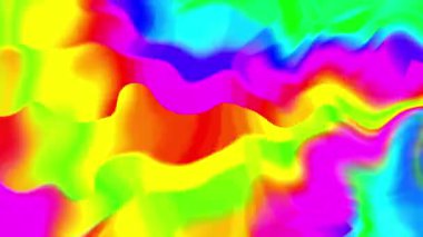 Yumuşak dalgalı akış gradyan renk canlandırma arkaplanı. 2B dijital efekt deseni