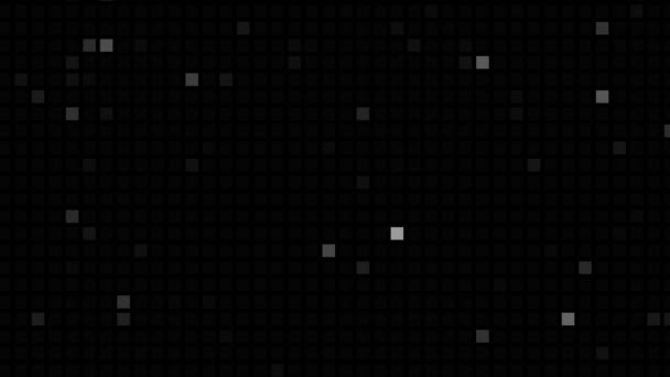 칠흑같은 사각형 어두운 배경에 나타난다 컴퓨터 렌더링 — 비디오