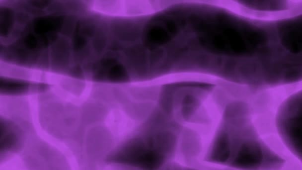 Фиолетовый Плазменный Светящийся Фон Анимации Движения Модель Рендеринга Компьютера — стоковое видео
