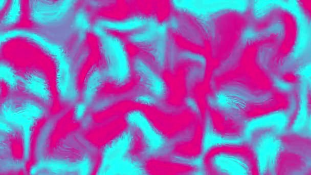 Hallucination Fond Bruit Fractal Bleu Violet Modèle Rendu Ordinateur — Video