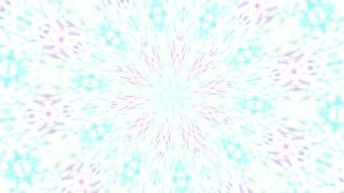 Kaleydoskop beyaz dalgalı desenli renkli arkaplan. Soyut arkaplan 2B biçimlendiriliyor