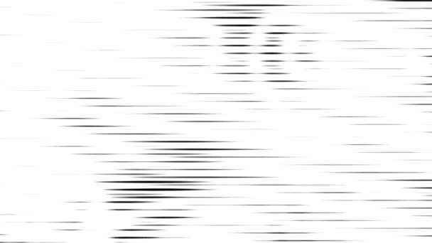 Черное Белое Свечение Контура Потока Фона Рендеринг Абстрактного Фона — стоковое видео