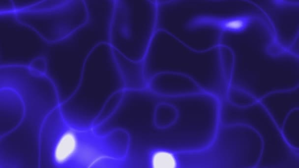 Синий Фрактальный Шум Запутанная Фоновая Анимация Проектирование Рендеринга — стоковое видео