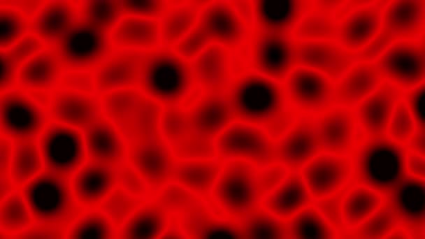 Solarisierte Rote Verschnörkelungskurven Umfassen Schwarze Turbulenzen Computer Generierte Grafik — Stockvideo