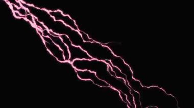 Üst soldan alt sağ enerji animasyonuna pembe zap hareketi. 2B bilgisayar oluşturma