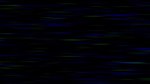 Grün Und Blau Fließende Linienbewegung Von Links Nach Rechts Computer — Stockvideo