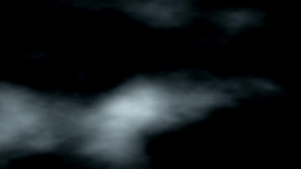 灰色の嵐の雲アニメーションの背景 2Dコンピュータレンダリングモーショングラフィック — ストック動画