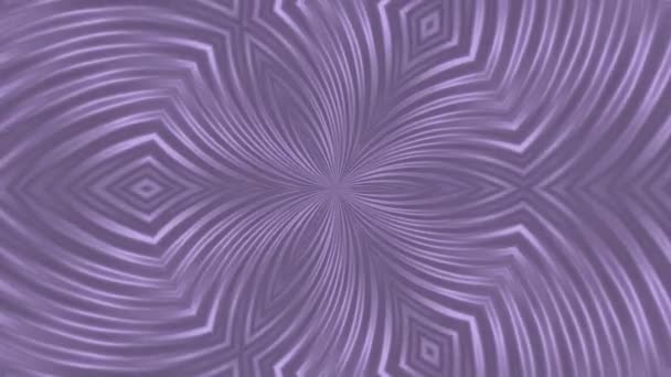 Kaléidoscope Couleur Violette Animation Graphique Mouvement Rendu Ordinateur — Video