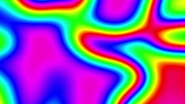 Красочный Волнистый Светящийся Абстрактный Фон Рендеринг Абстрактного Фона — стоковое видео