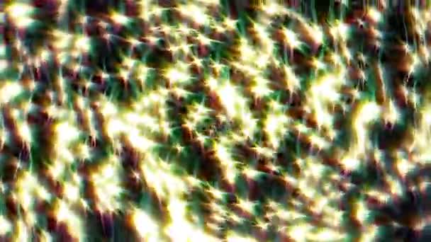 Кружится Зелёная Светящаяся Звезда Вращающаяся Варп Анимация Модель Рендеринга Компьютера — стоковое видео
