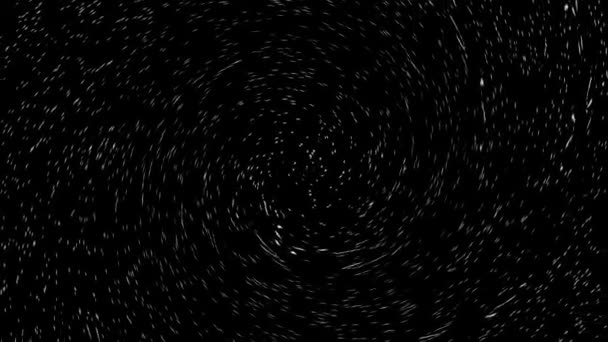 Estrella Warp Vortex Spin Animación Patrón Efecto Digital — Vídeos de Stock