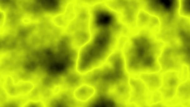 Желтый Сияние Фоне Анимации Рендеринг Абстрактного Шаблона — стоковое видео
