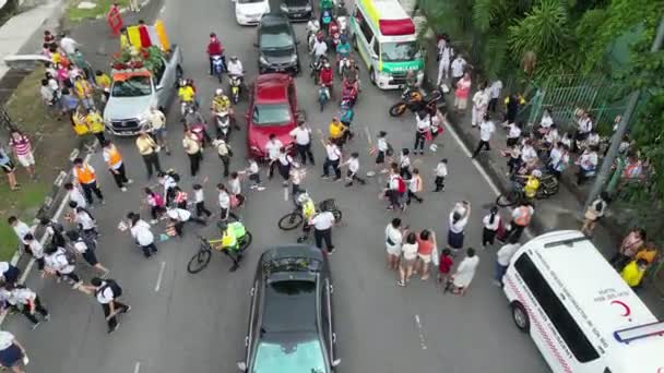 Georgetown Penang Malaisie Mai 2023 Des Chinois Vélo Participent Procession — Video
