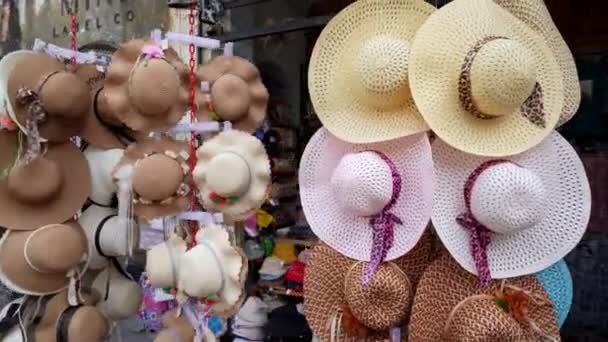 Georgetown Penang Malasia Jul 2023 Tienda Recuerdos Vendiendo Sombrero Armenian — Vídeo de stock